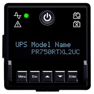 CyberPower PR750RTXL2UC Rack/Tower UPS, UL Rated, Rotatable LCD panel, 8× NEMA 5-15R, Expanded runtime